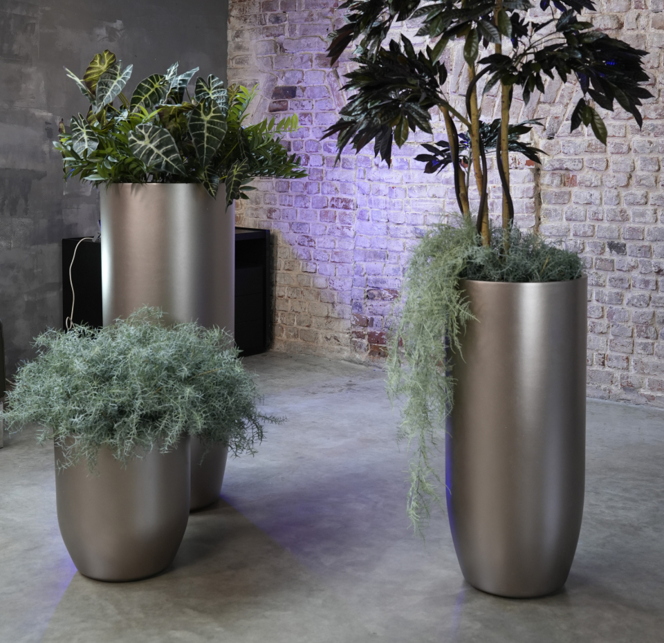 Кашпо Concretika Йар D46H110 Шампань фото 4