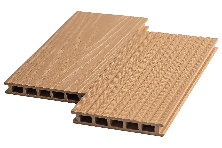 Террасная доска Экодэк Брайт Макс Кантри 3D, цвет Дуб фото 1