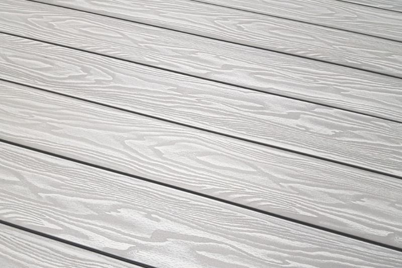 Террасная доска Террапол Смарт 3D Полнотелая без паза 3000 или 2000х130х24 мм, цвет Дуб белёный фото 1