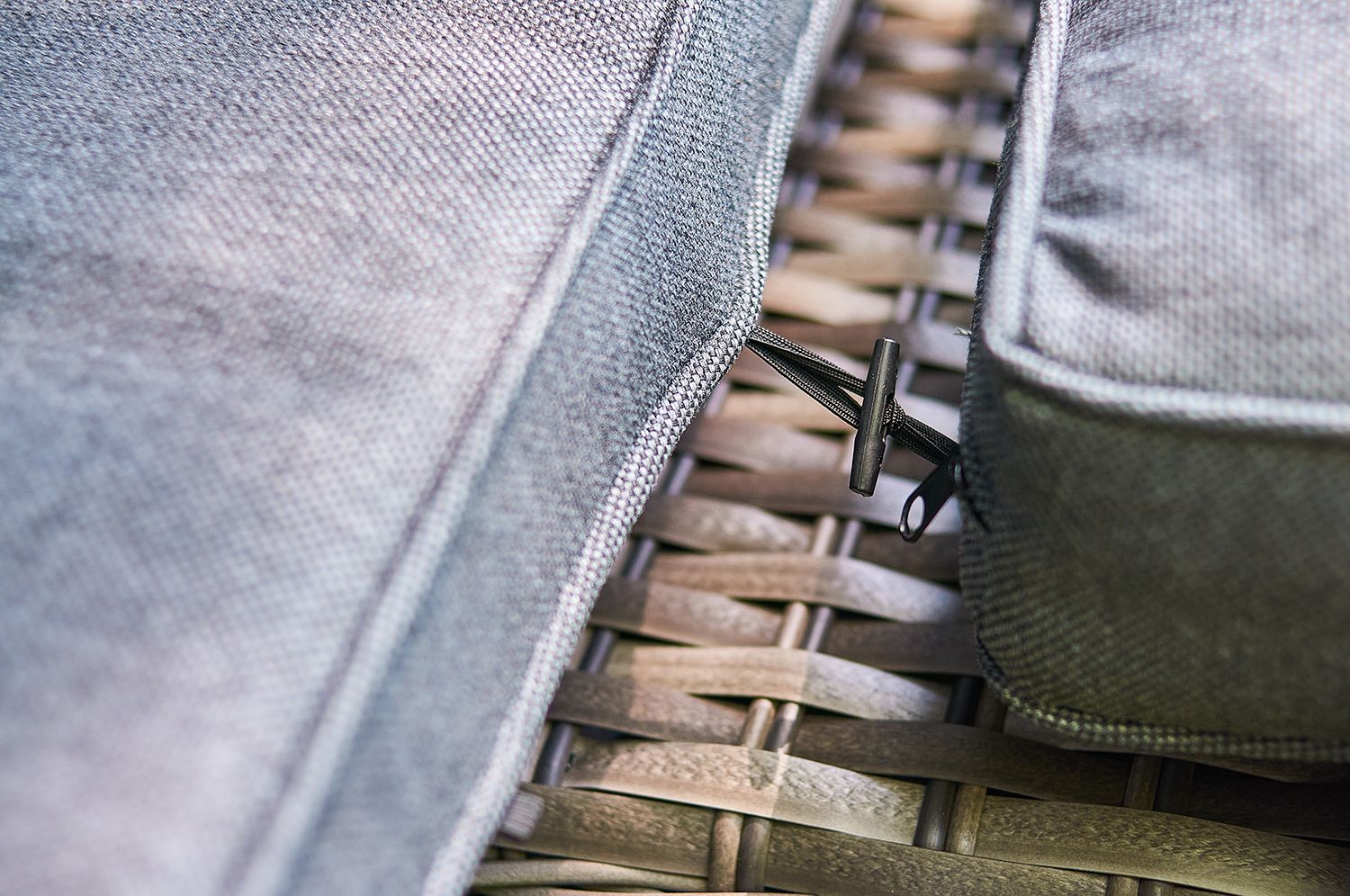 Диван-трансформер Violetta Royal Family из искусственного ротанга, цвет серый фото 11