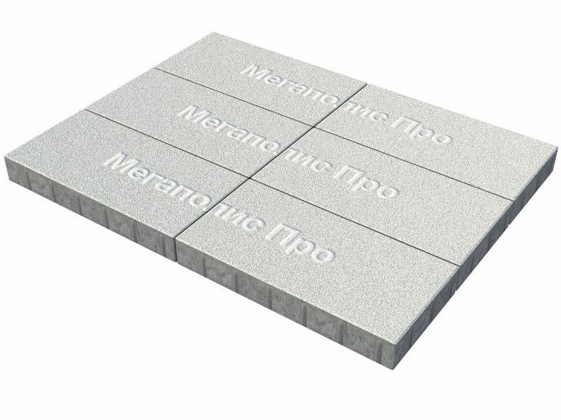 Тротуарная плитка Выбор Прямоугольник Б.5.П.8 600х300х80 мм Стоунмикс Белый фото 3