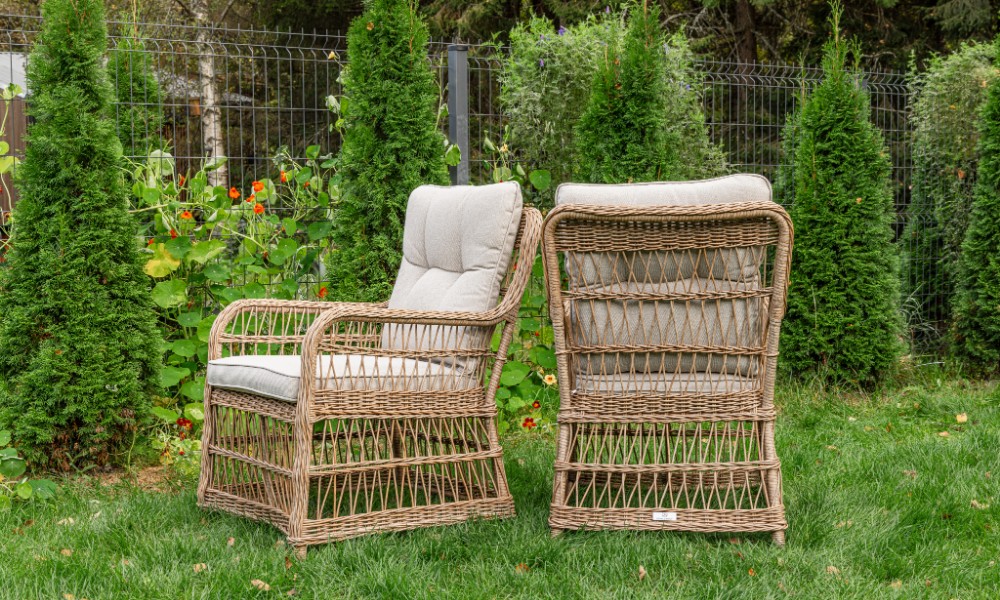 Обеденные кресла Isabella Royal Family из искусственного ротанга, цвет бежевый фото 3