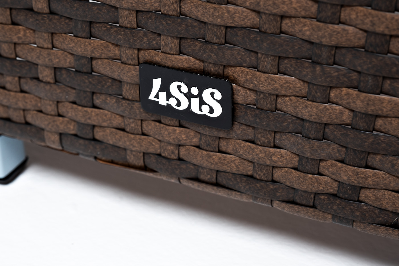 Капучино кашпо для цветов плетеное из искусственного ротанга, цвет коричневый фото 7