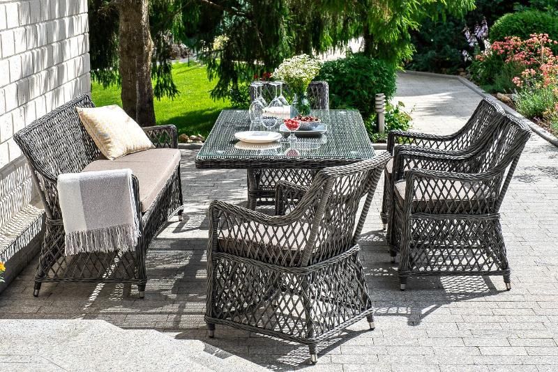 Обеденная группа Катания 4SIS на 6 персон, цвет графит фото 1