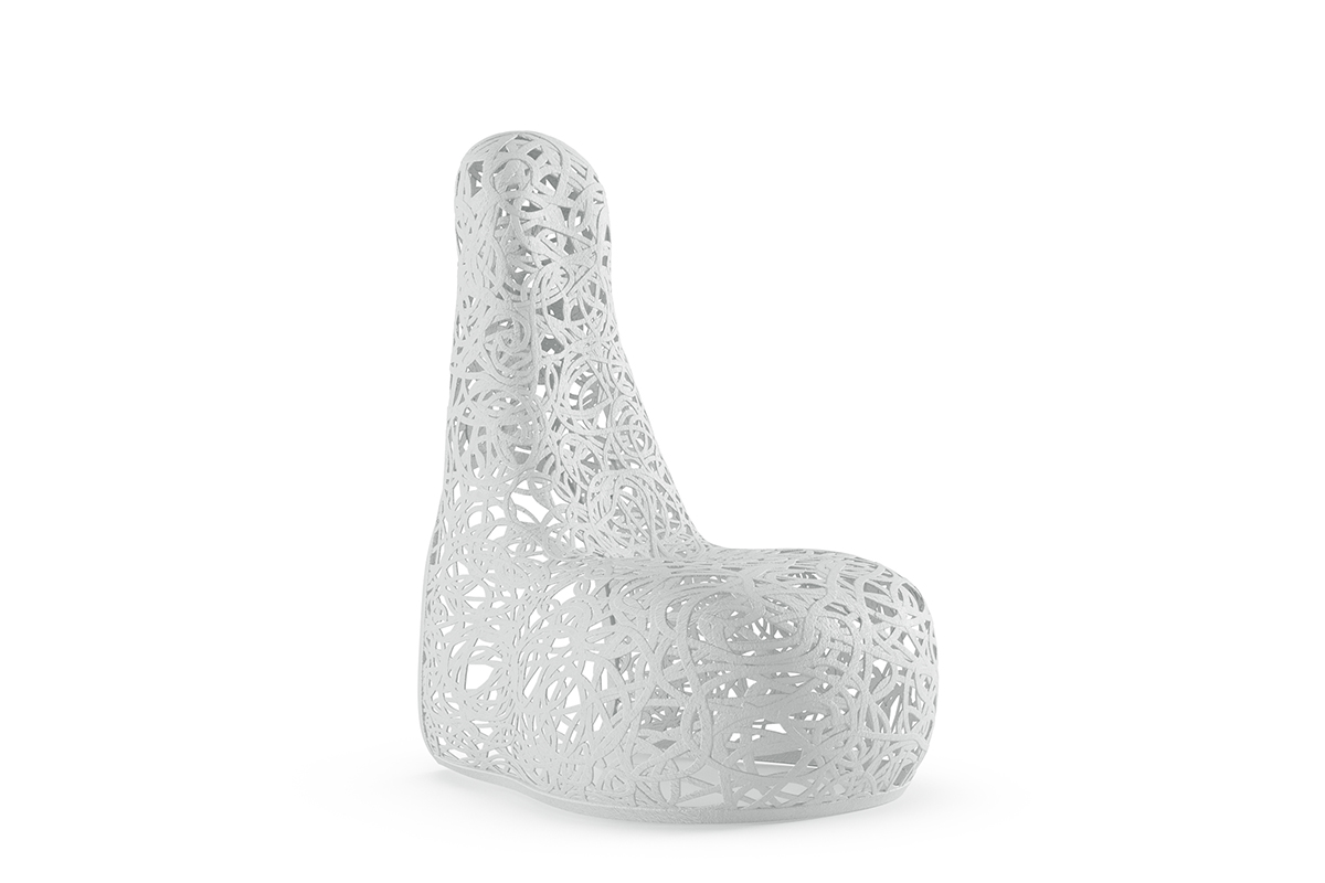 Кресло Vitgarden Well Chair Bianco из базальта, цвет белый фото 1