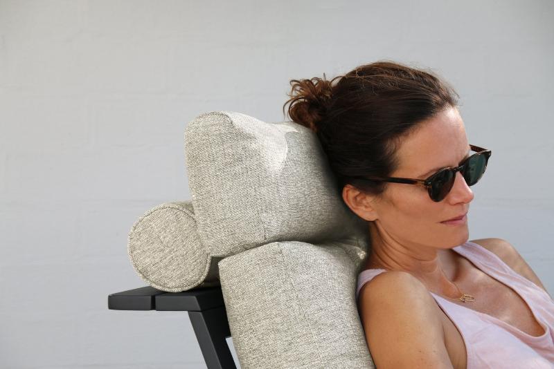 Комплект лаунж мебели Malmo Brafritid с 2-х местным диваном, антрацит/светло-серый, алюминий фото 2