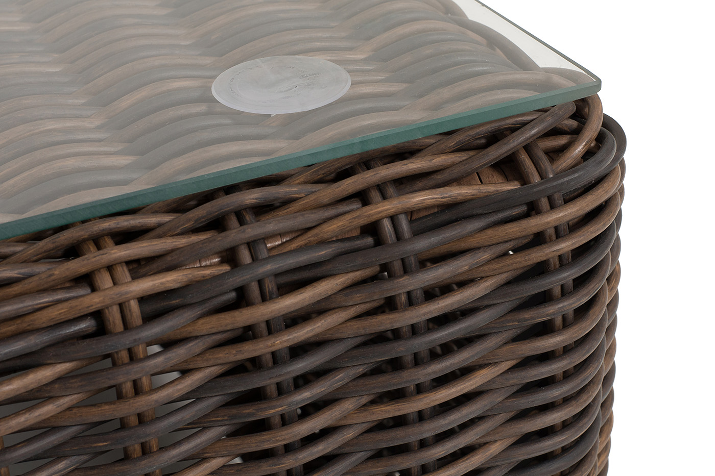 Капри журнальный столик плетеный, цвет коричневый фото 4