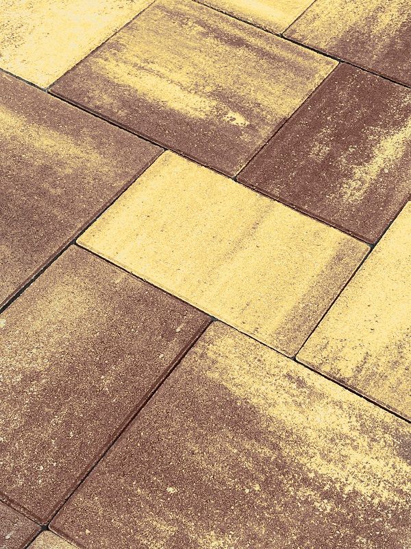 Тротуарная плитка Koldiz Колдиз 3 60 мм Оникс Осенний фото 1