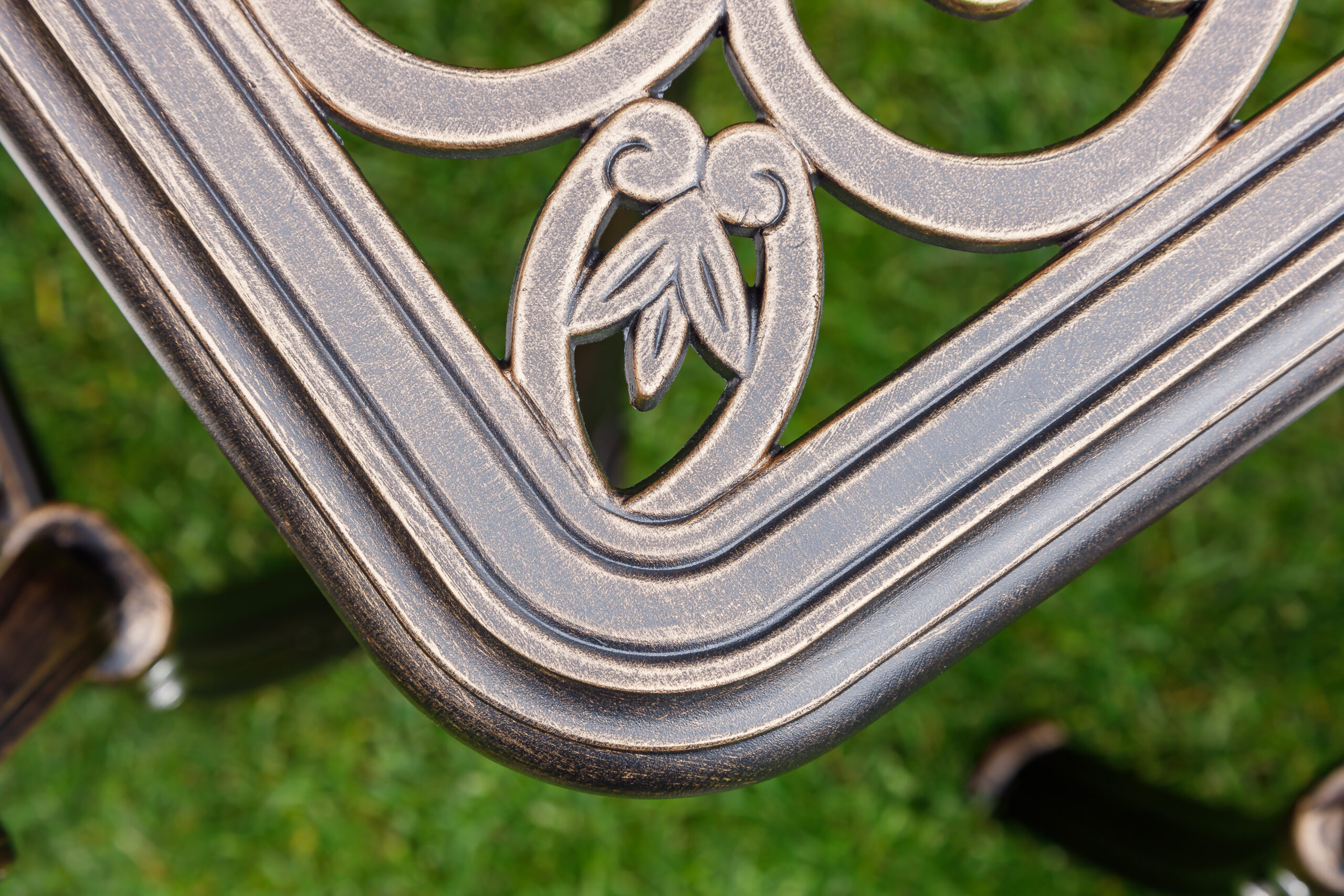 Обеденный комплект Wilhelm Royal Family из литого алюминия на 6 персон. Прямоугольный стол фото 3