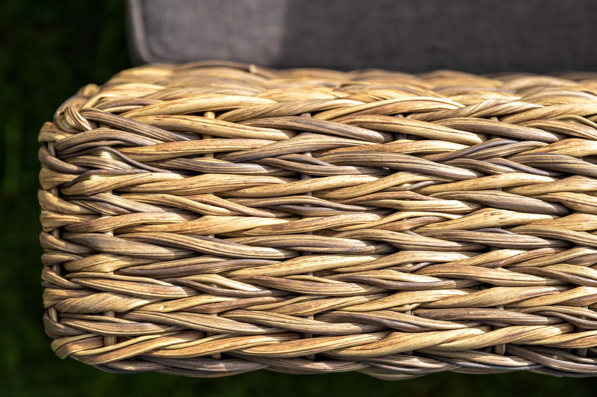 Лаунж-зона Капучино Сингл 4SIS из искусственного ротанга (гиацинт), цвет соломенный фото 7