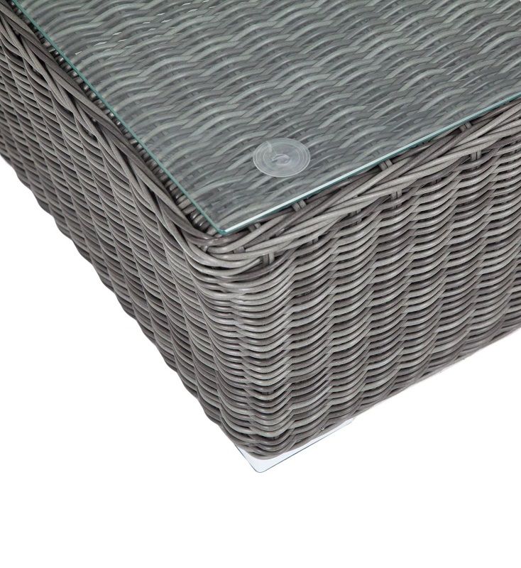 Журнальный столик Капучино 4SIS из искусственного ротанга, цвет графит фото 4