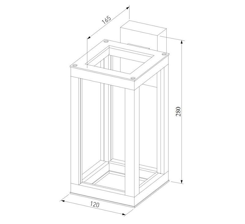 Уличный светильник Elektrostandard Frame LED IP54 1527 TECHNO LED черный фото 7
