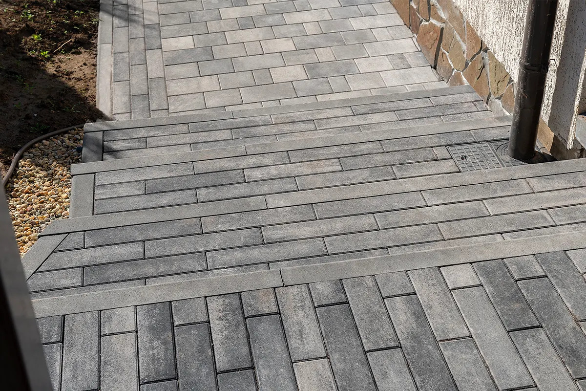 Тротуарная плитка Braer Ригель 320x80x60 мм Colormix Ночь фото 6