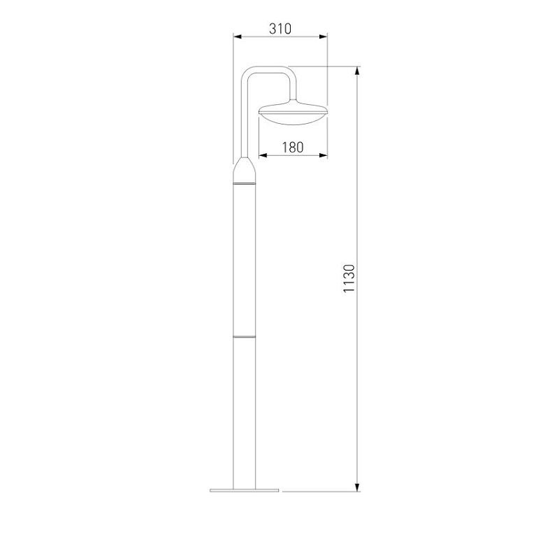 Уличный светильник Elektrostandard Portal 35162/F серый фото 5