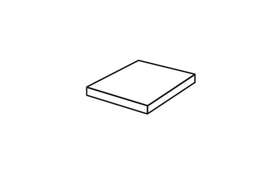 Клинкерная угловая ступень прямоугольная Stroeher Keraplatte Asar 620 sass, 340x340x35x11 мм фото 1