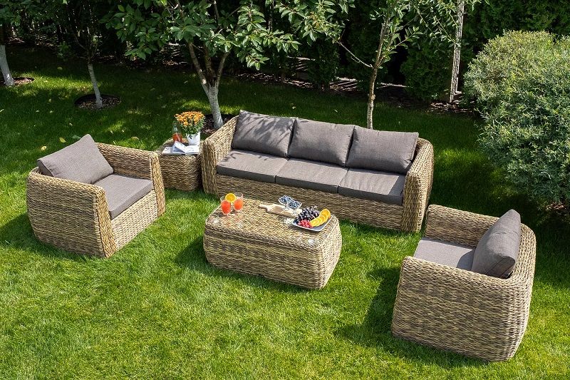 Кресло Кальяри 4SIS из искусственного ротанга (гиацинт), цвет соломенный фото 6