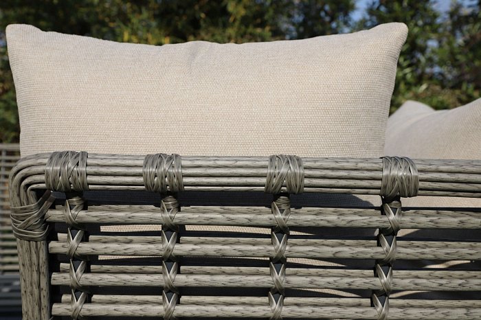 Лаунж-Зона Валенсия 4SIS из искусственного ротанга, цвет серый фото 2