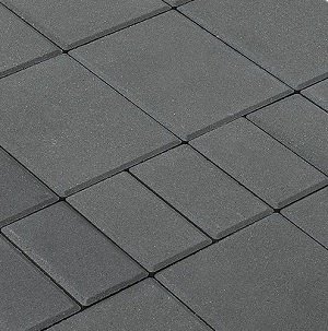 Тротуарная плитка Braer Мозайка, 60 мм. серый
