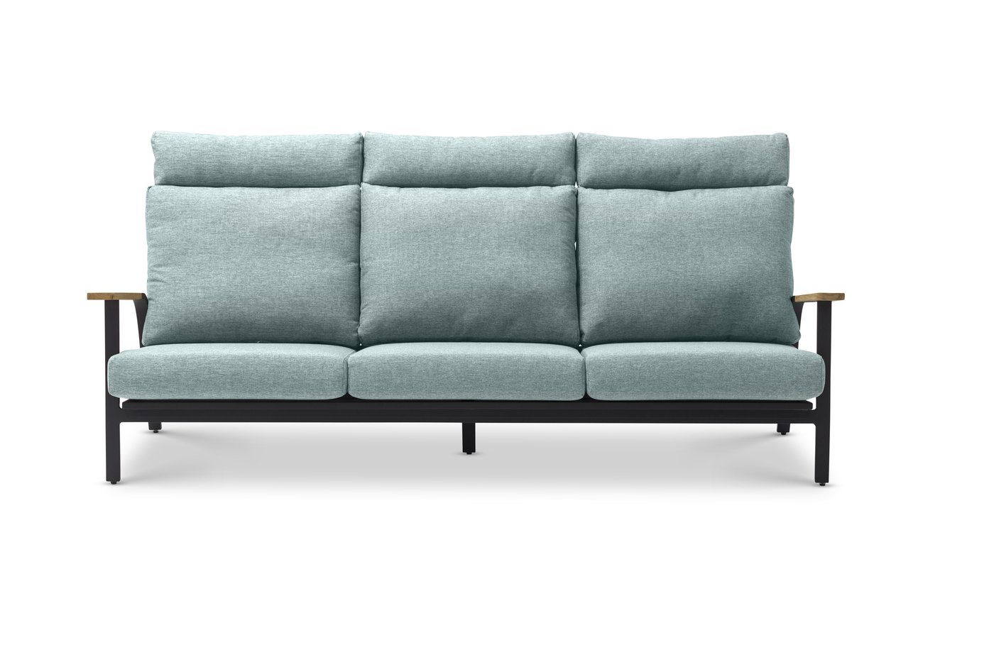 Комплект лаунж мебели Malmo Brafritid с 3-х местным диваном,антрацит/зелёный, алюминий фото 2