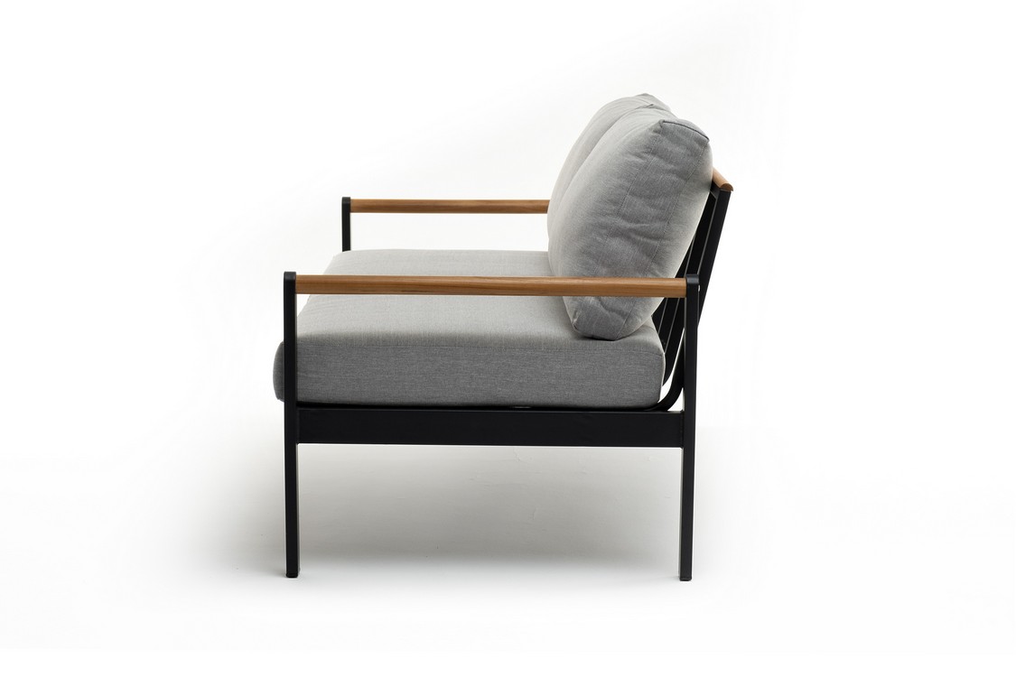 Диван из алюминия MAYA 2-х местный темный графит Joygarden фото 4