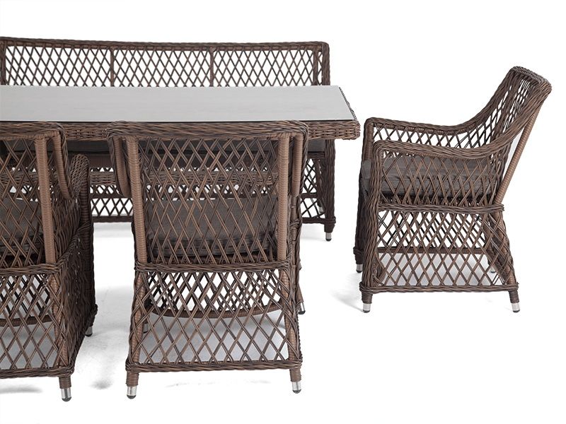 Обеденная группа Катания 4SIS на 6 персон, цвет коричневый фото 4