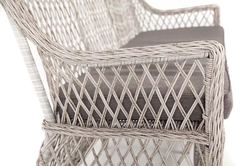 Диван двухместный Латте 4SIS из искусственного ротанга, цвет бежевый фото 4