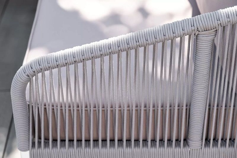 Кресло Канны 4SIS из роупа (веревки), цвет светло-серый фото 6