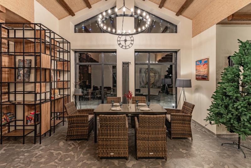 Обеденный комплект Ludwig + Fiona Royal Family из искусственного ротанга, цвет коричневый фото 2