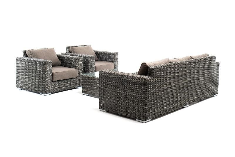 Лаунж-зона Боно 4SIS из искусственного ротанга, цвет графит фото 2