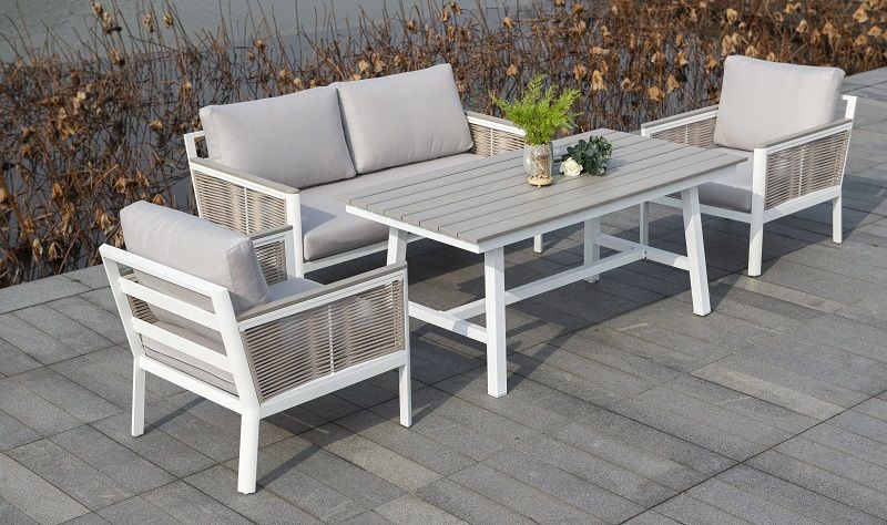 Диван двухместный Сан Ремо 4SIS из роупа (веревки), каркас из алюминия фото 6