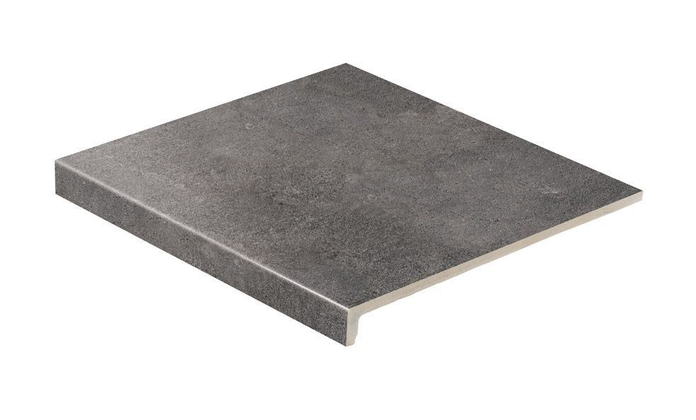 Клинкерная ступень прямоугольная рядовая Loftstufe Stroeher Zoe 973 anthracite, 294х340х35х11 мм фото 1