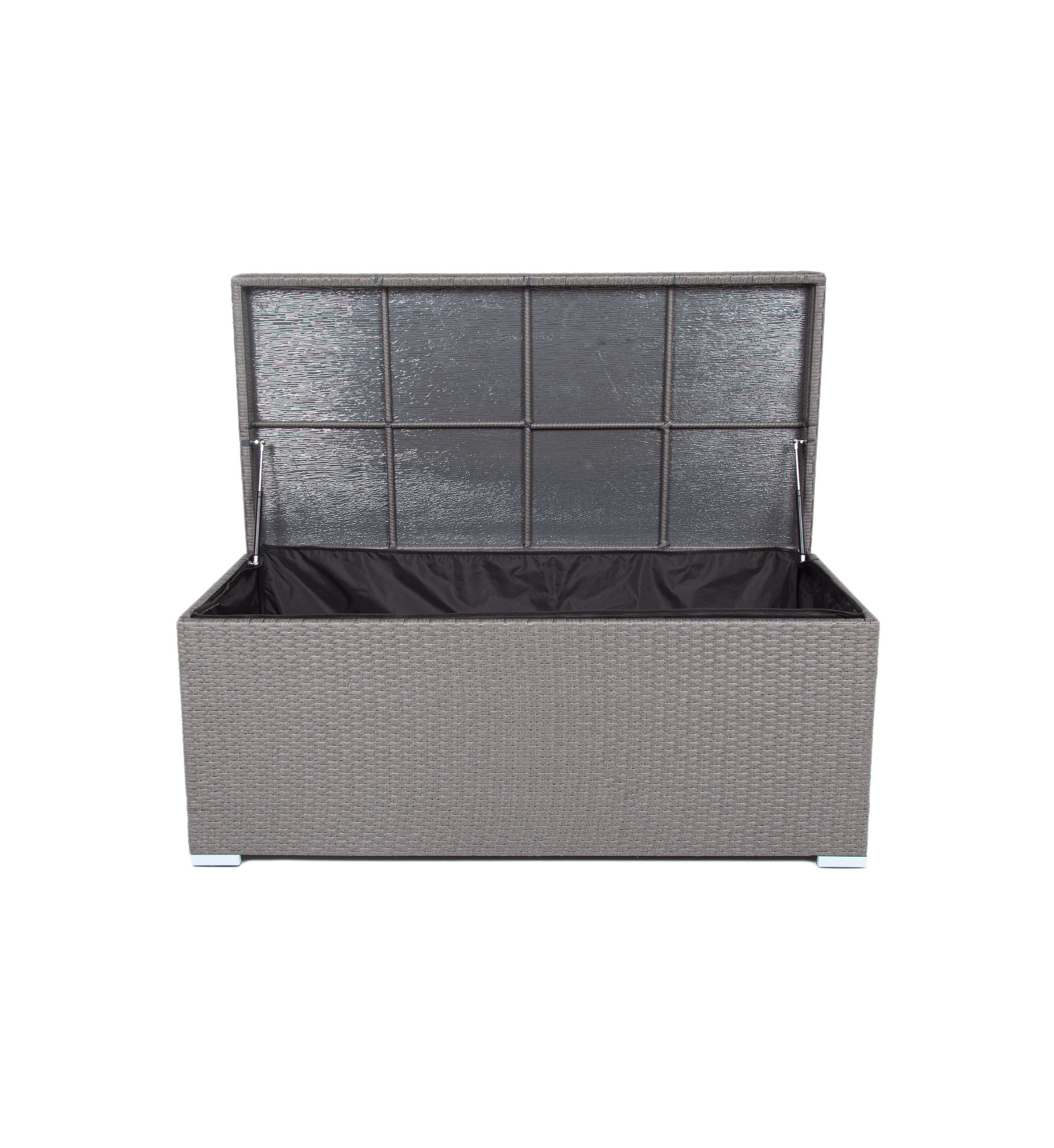 Порту сундук водонепроницаемый из искусственного ротанга, цвет графит фото 6