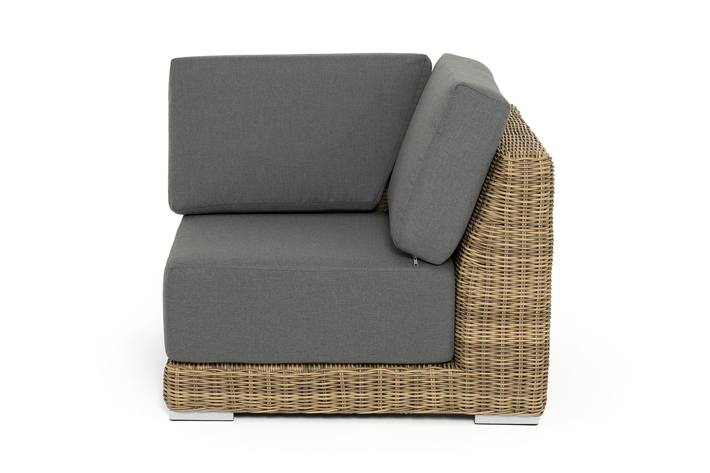 Капри модуль диванный угловой с подушками, цвет соломенный фото 3