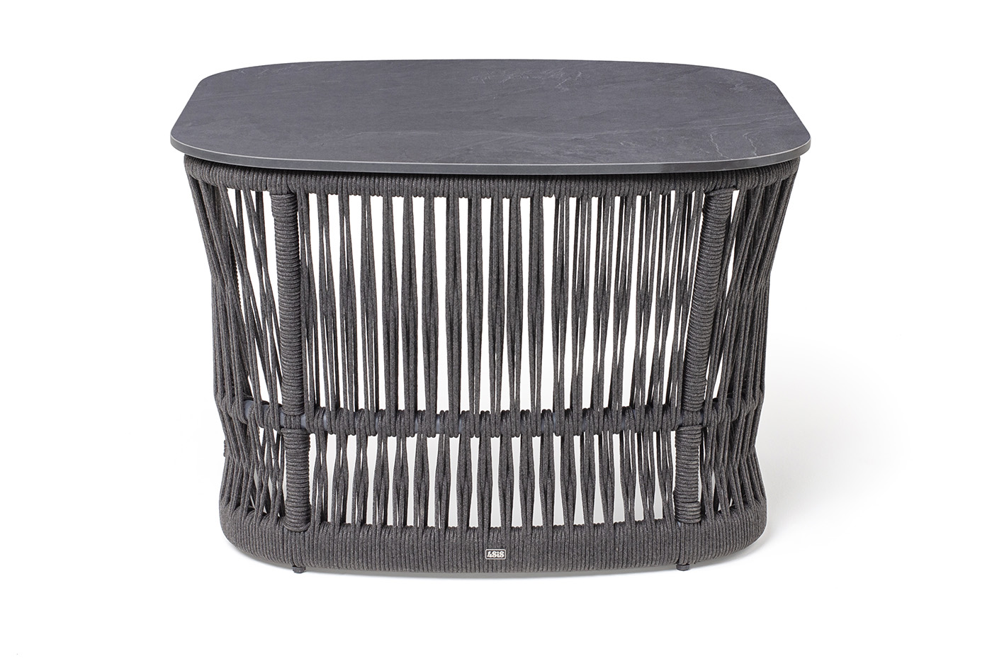 Лугано журнальный стол 76х76 H55 см из HPL, цвет серый гранит фото 3