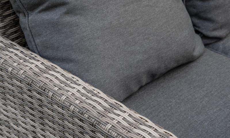 Угловой комплект Zorro Plus Double Royal Family из искусственного ротанга, цвет серый фото 7