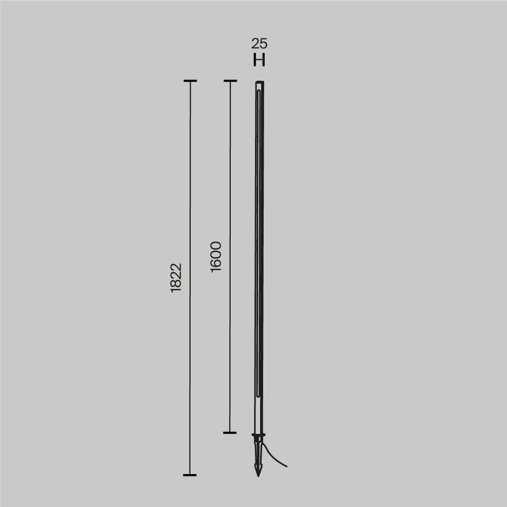 Ландшафтный светильник Pole Maytoni O440FL-L24GF3K цвет Графит фото 6