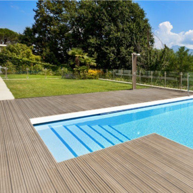 Террасная доска MasterDeck Classic 140мм*26мм узкий + широкий вельвет, цвет Серый фото 3