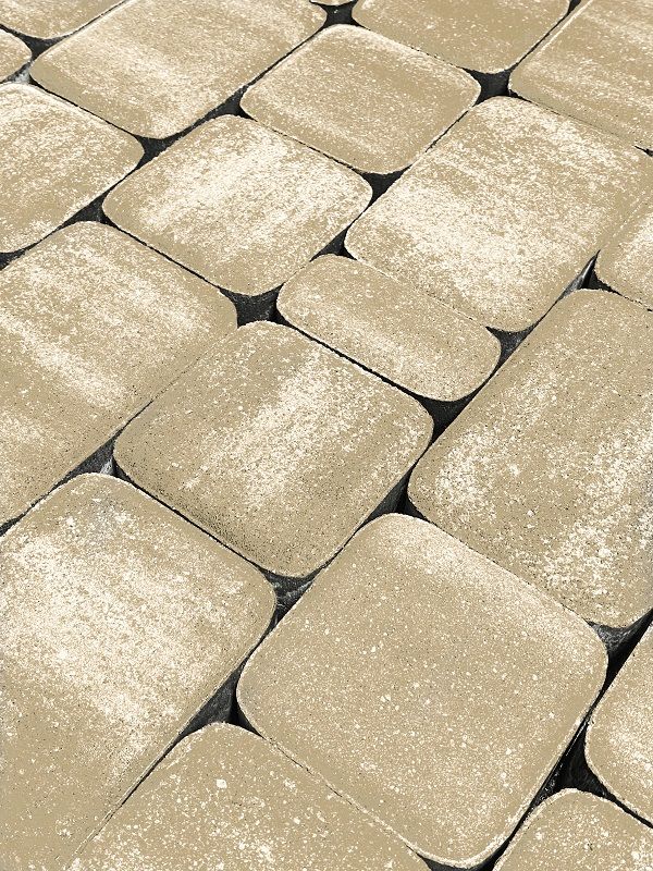 Тротуарная плитка Koldiz Старый город 50 мм Оникс Песочный фото 1