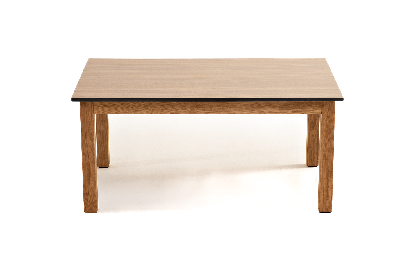 Канны журнальный столик из HPL 90х60, H40, основание дуб, цвет столешницы дуб фото 2