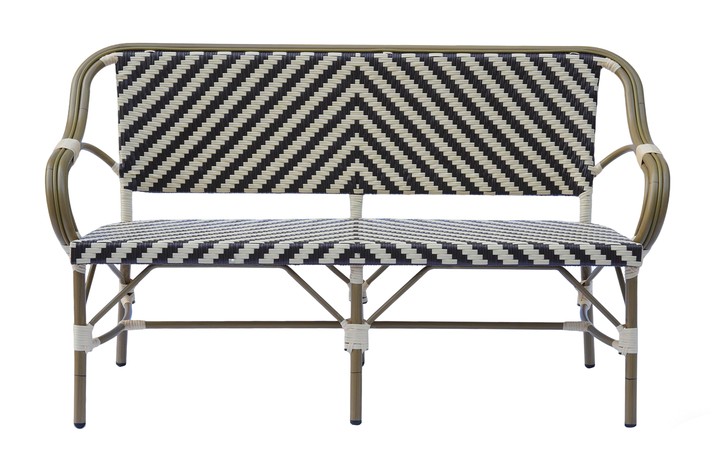 Кабри диван двухместный из искусственного ротанга, цвет бежево-коричневый фото 2