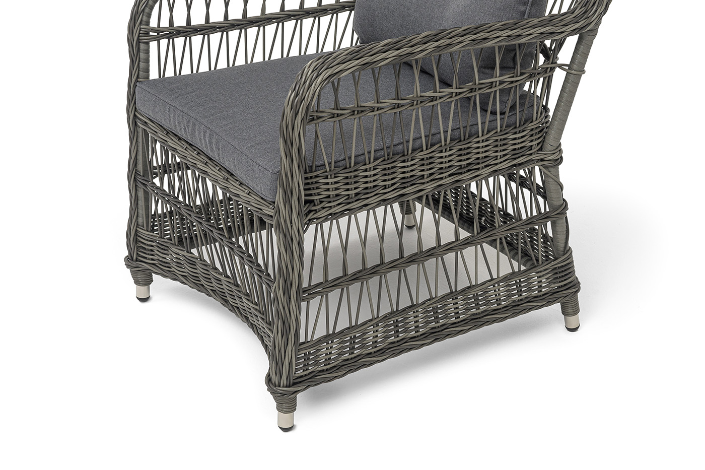 Цесена кресло плетеное из искусственного ротанга, цвет графит фото 4