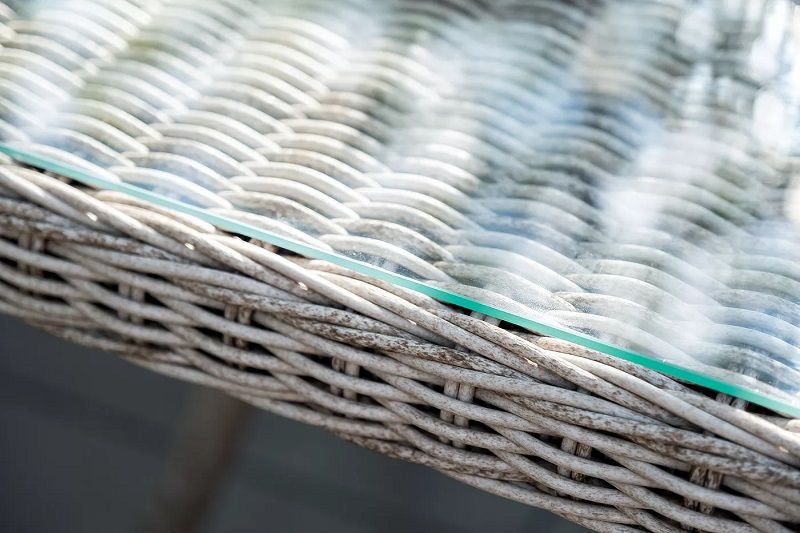 Плетеный стол Айриш 4SIS из искусственного ротанга, цвет бежевый фото 7