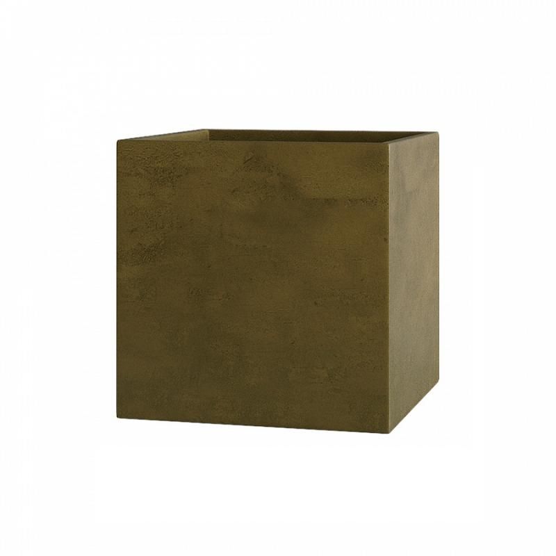 Кашпо Concretika Куб 40x40x40 Avocado Green фото 1