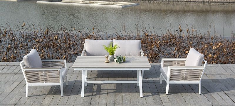 Диван двухместный Сан Ремо 4SIS из роупа (веревки), каркас из алюминия фото 5