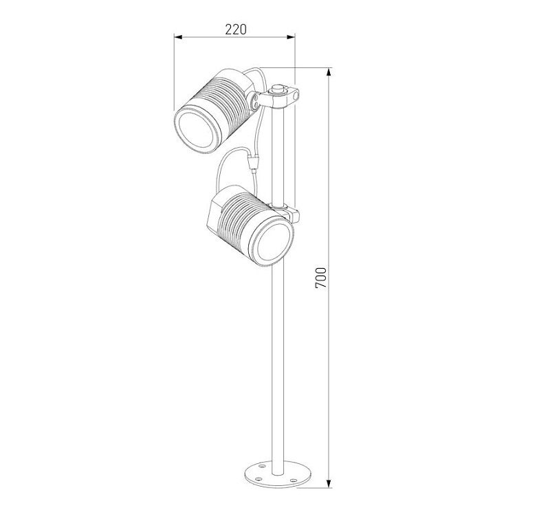 Уличный светильник Elektrostandard Landscape 041 FL LED черный фото 6
