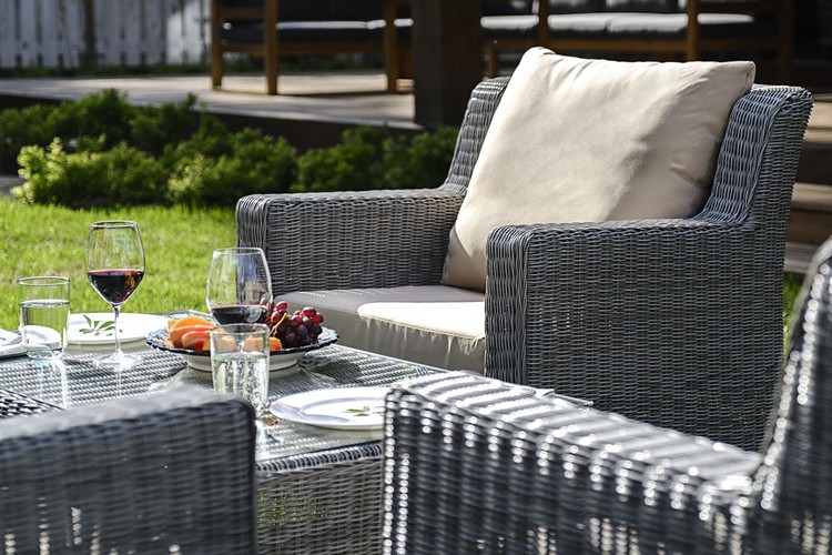 Стол плетеный кофейный из искусственного ротанга SUNSTONE Joygarden фото 2