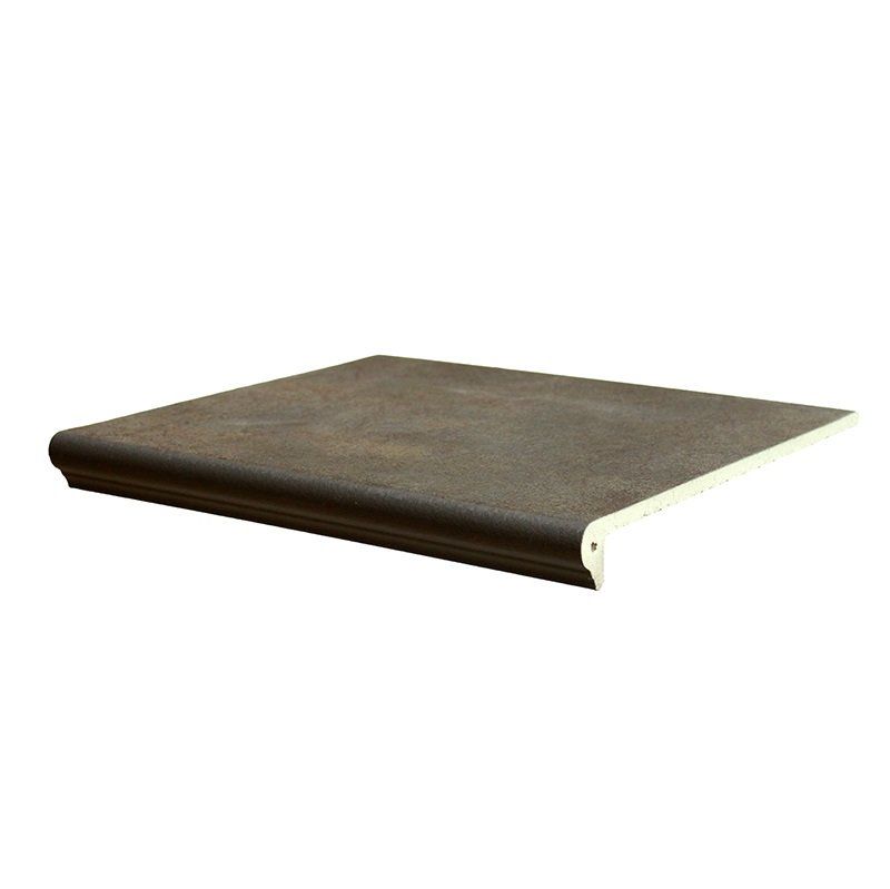 Клинкерная ступень флорентийская Interbau Art 118 Lava Schwarz, 360*320*9,5 мм R10 фото 1