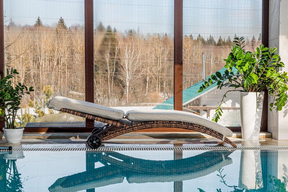 Шезлонг Agata Royal Family из искусственного ротанга с матрасом, цвет коричневый фото 2