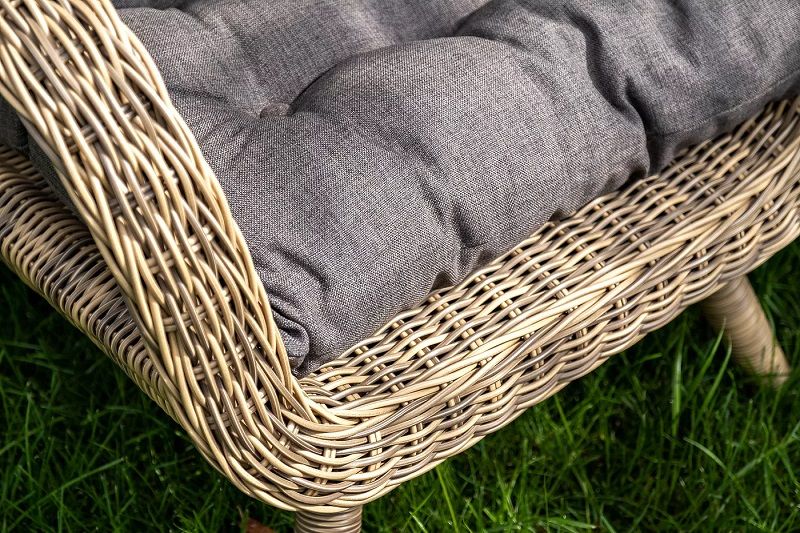 Лаунж-зона Толедо 4SIS из искусственного ротанга, цвет соломенный фото 5