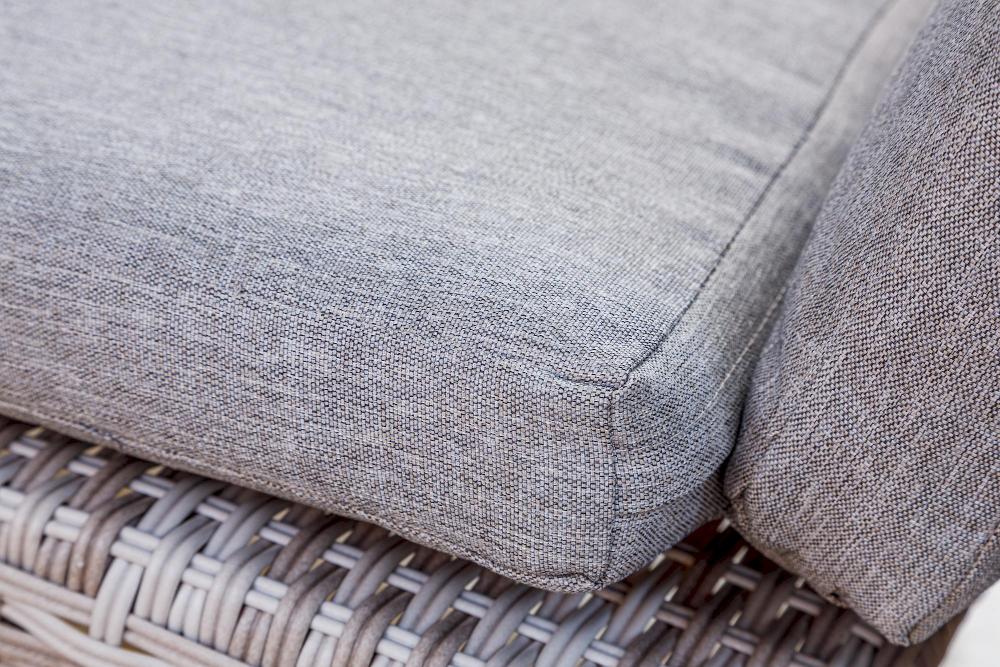 Шезлонг Agata Royal Family из искусственного ротанга с матрасом, цвет бежевый фото 12